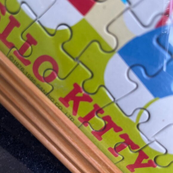 Hello Kitty Framed Puzzle 1996 Sanrio Vintage 8" x 6" - Picture 4 of 6